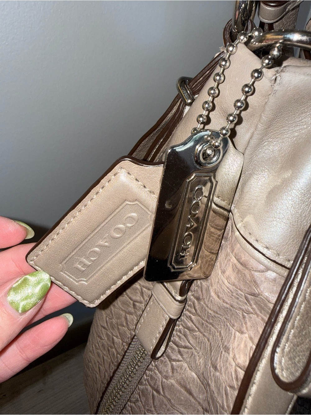 Coach Madison Python Drawstring Bag - Picture 3 of 11